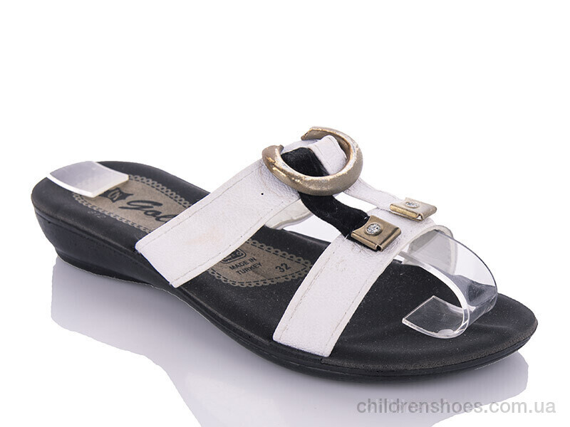 Шлепки K26-1512 white (30-35) DeMur / p. 30-35 / 6пар