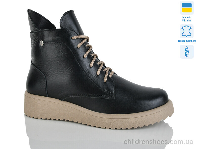 Ботинки No brand 25R чорний беж к. зима