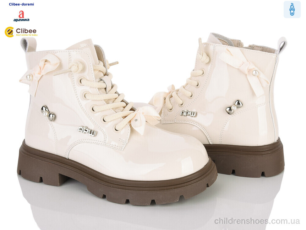 Ботинки ABQ0453 biege Clibee-Doremi / p. 28-35 / 8пар