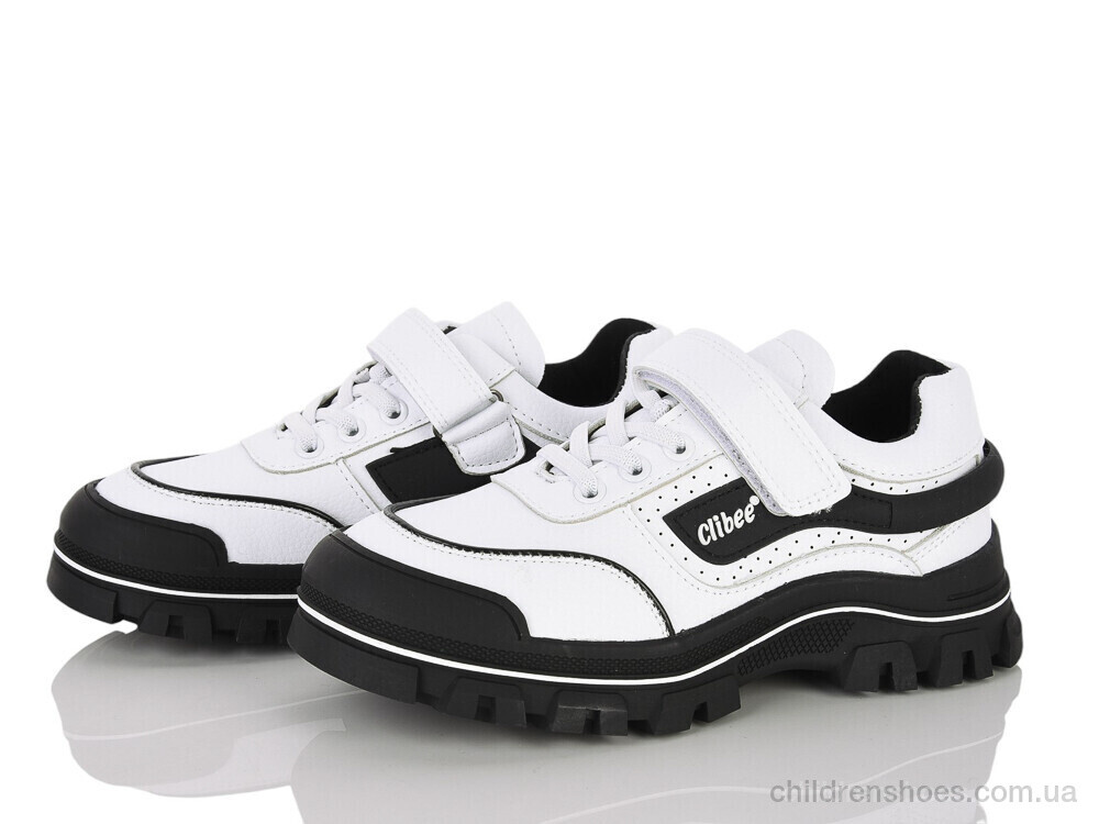 Кроссовки LC100 white-black Clibee-ShoSho / p. 32-37 / 6пар
