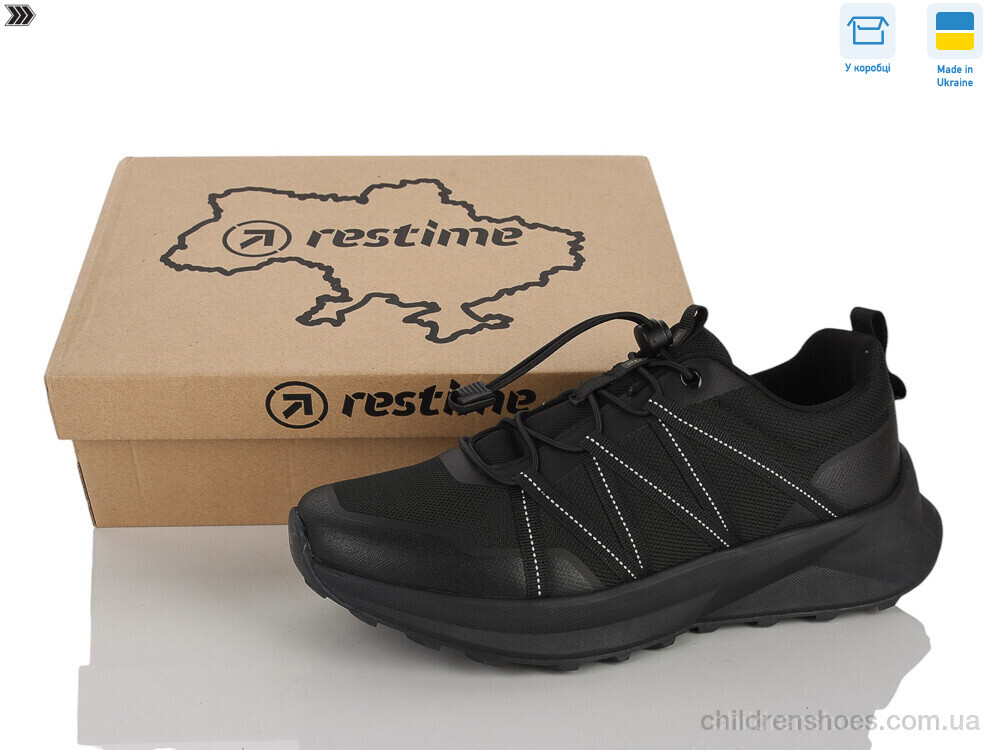 Кроссовки AM026710 black Restime / p. 41-45 / 8пар