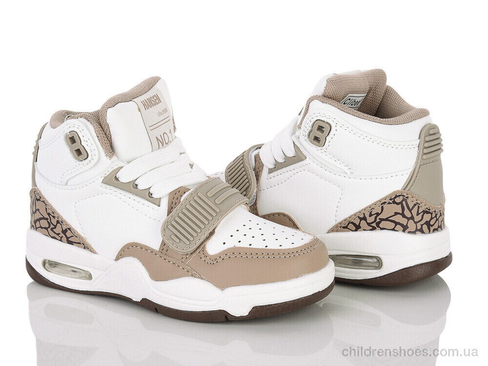 Кроссовки LB802 khaki-white Clibee-ShoSho / p. 26-31 / 6пар