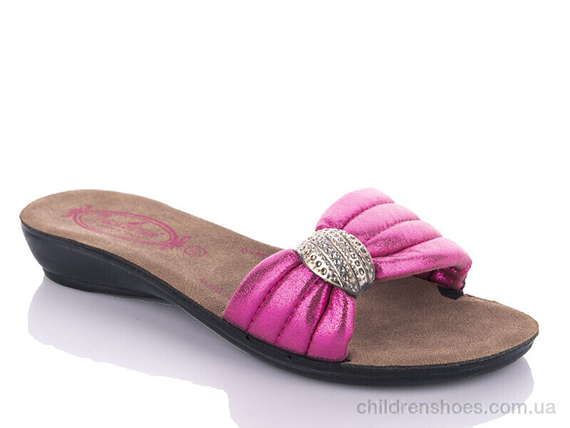 Шлепки W26-7152 fuchsia DeMur / p. 36-40 / 6пар