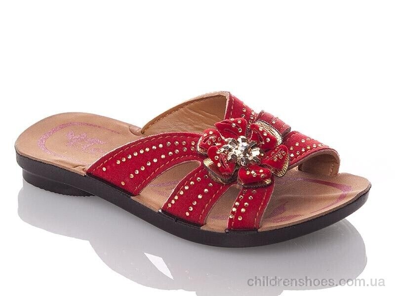 Шлепки K26-Elena 1 red (30-35) DeMur / p. 30-35 / 6пар