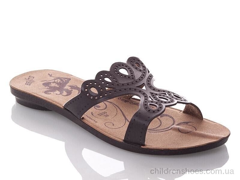 Шлепки женские Demur W6208-black