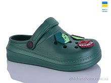 Кроксы N312-1 зелений Lot Shoes / p. 31-35 / 6пар