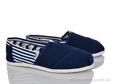 Эспадрильи Томс синій Selena / p. 36-40 / 8пар