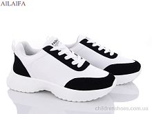Кроссовки 2362 white-black Ailaifa / p. 36-41 / 6пар