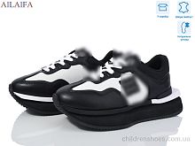 Кроссовки 8811 white-black Ailaifa / p. 36-41 / 8пар