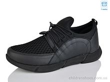 Кроссовки 05 black шкіра STT / p. 40-44 / 8пар