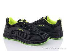 Кроссовки 197-141 black-green Violeta / p. 36-41 / 8пар