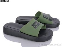 Шлепки A6216 green Super Gear / p. 36-40 / 10пар
