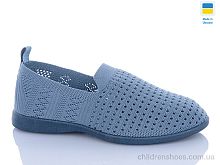 Слипоны 6727 синій DeMur / p. 36-40 / 10пар