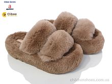Тапки N68-2 brown Clibee-Doremi / p. 35-40 / 6пар