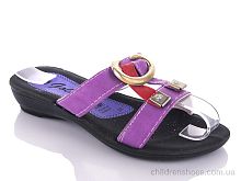 Шлепки K26-1512 purple (30-35) DeMur / p. 30-35 / 6пар