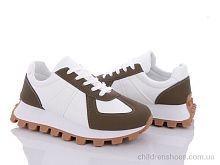 Кроссовки 149-9-7 white-olive Violeta / p. 36-41 / 8пар