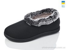Тапки N22-05 чорний Lot Shoes / p. 37-42 / 6пар