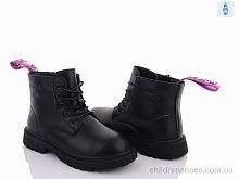 Ботинки Y90-0279B black-purple Violeta / p. 32-37 / 6пар