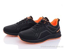 Кроссовки 197-142 black-orange Violeta / p. 40-45 / 8пар