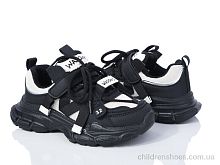 Кроссовки G38(8009) black Violeta / p. 32-37 / 6пар