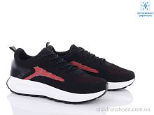 Кроссовки 143-28 black-red Violeta / p. 36-41 / 8пар