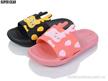 Шлепки 01-758 black-pink mix Super Gear / p. 24-29 / 12пар