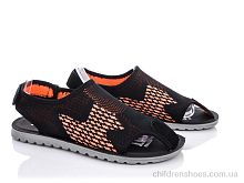 Сандалии M201-10 black-orange Violeta / p. 40-45 / 8пар