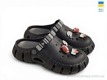 Кроксы DS012 чорний Rai shoes / p. 30-35 / 6пар