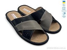 Тапки 005-8 чорно-бежевий Rai shoes / p. 41-45 / 6пар