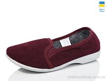 Тапки Кредо вельвет бордо Lot Shoes / p. 37-41 / 7пар