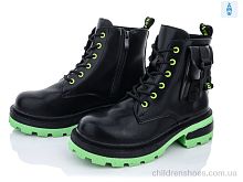 Ботинки 197-36 black-green Violeta / p. 36-41 / 8пар