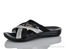 Шлепки Турція чорний Lot Shoes / p. 40-45 / 6пар
