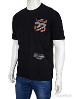 Футболка 3188-19 black Мир / p. 3XL-6XL / 4пар