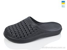 Шлепки N202 чорний Lot Shoes / p. 36-41 / 6пар