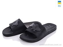 Шлепки DS Укр П35 чорна"мапа Укр" Vladimir / p. 39-44 / 6пар