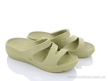 Шлепки W407-11 green Violeta / p. 36-41 / 8пар