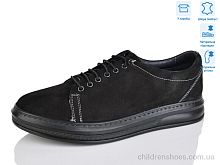 Кроссовки 01 black нубук STT / p. 40-44 / 8пар
