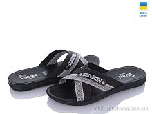 Шлепки TRK 007 grey-black new DeMur / p. 41-45 / 6пар