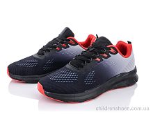 Кроссовки 24-152 black-red Violeta / p. 40-45 / 8пар
