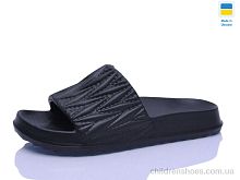 Шлепки N81 чорний Lot Shoes / p. 36-41 / 8пар