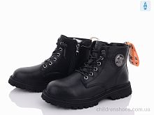 Ботинки Y108(7607) black-orange Violeta / p. 31-36 / 6пар