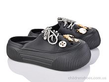 Кроксы 8131B black Deshman / p. 36-40 / 6пар