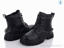 Ботинки Y100(0580B) black Violeta / p. 32-37 / 6пар