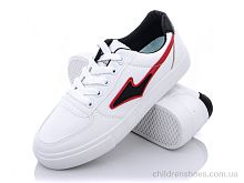 Кроссовки Z4(6821) white-black-red Violeta / p. 35-40 / 6пар