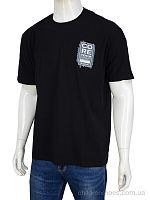 Футболка 3188-43 black Мир / p. 3XL-6XL / 4пар