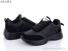 Кроссовки 2362 all black Ailaifa / p. 36-41 / 6пар