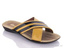 Шлепки K26-7144 yellow (30-35) DeMur / p. 30-35 / 6пар