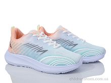 Кроссовки 182-36 white-orange-blue Violeta / p. 36-41 / 8пар