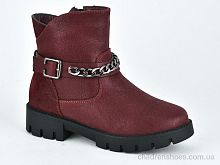 Ботинки W135-3 bordo Violeta / p. 33-38 / 8пар