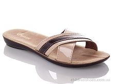 Шлепки W7144-beige DeMur / p. 36-40 / 6пар